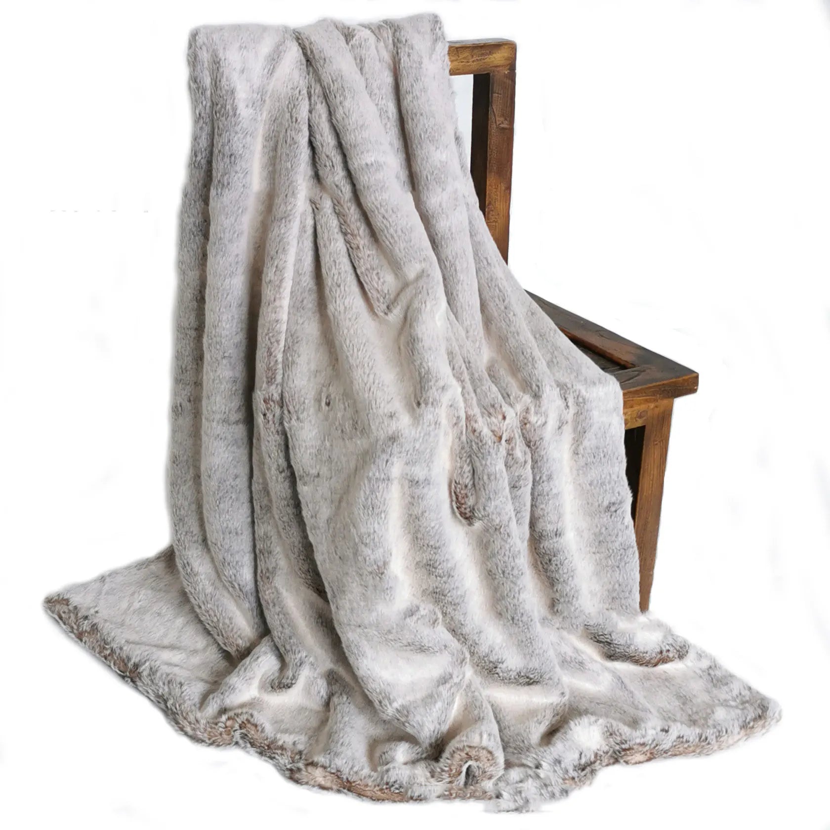 Faux wool blanket thickened double layer faux fur long hair warm lining plush PV fleece blanket    Your Coastal Marketplace | Shoreshopper.com