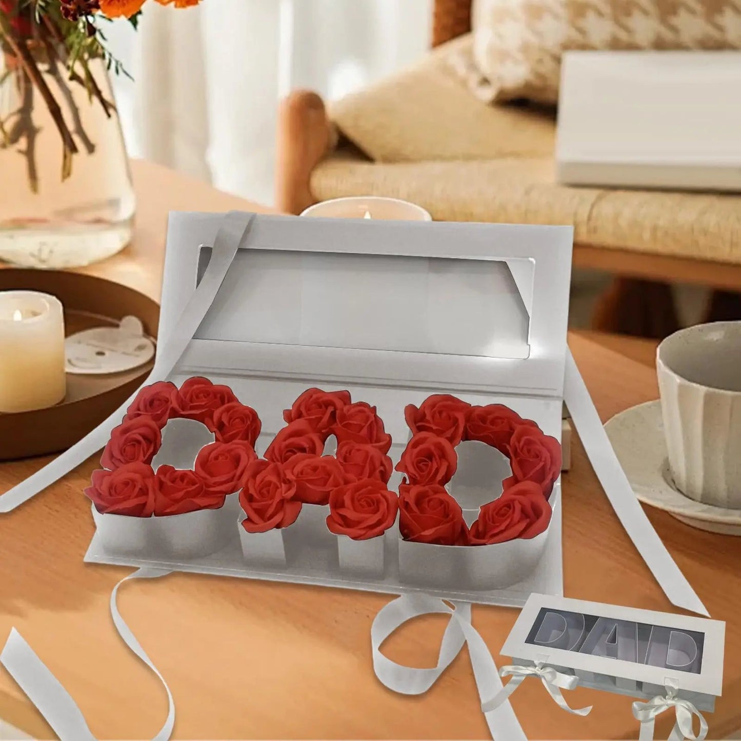 Dad Empty Flower Box Father's Day Premium Lightweight Fashion Fillable Souvenir Gift Box for Celebrations DIY Present Decor    Your Coastal Marketplace | Shoreshopper.com
