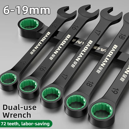 Dual-Purpose Wrench Fast Plum Blossom Ratchet Wrench Industrial Grade 72 Tooth Labor-Saving, Fast and Durable Dual-use Wrench    Home Decor Supply | Online Retail | ShoreShopper.com