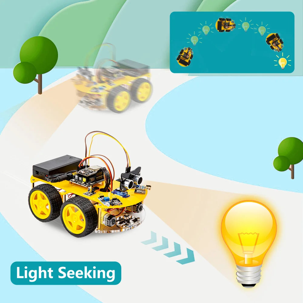 ESP32 Smart Robot Car Kit  Remote Control Car for Arduino Programming Project STEM Education Science Coding Kit - ShoreCo.Shop