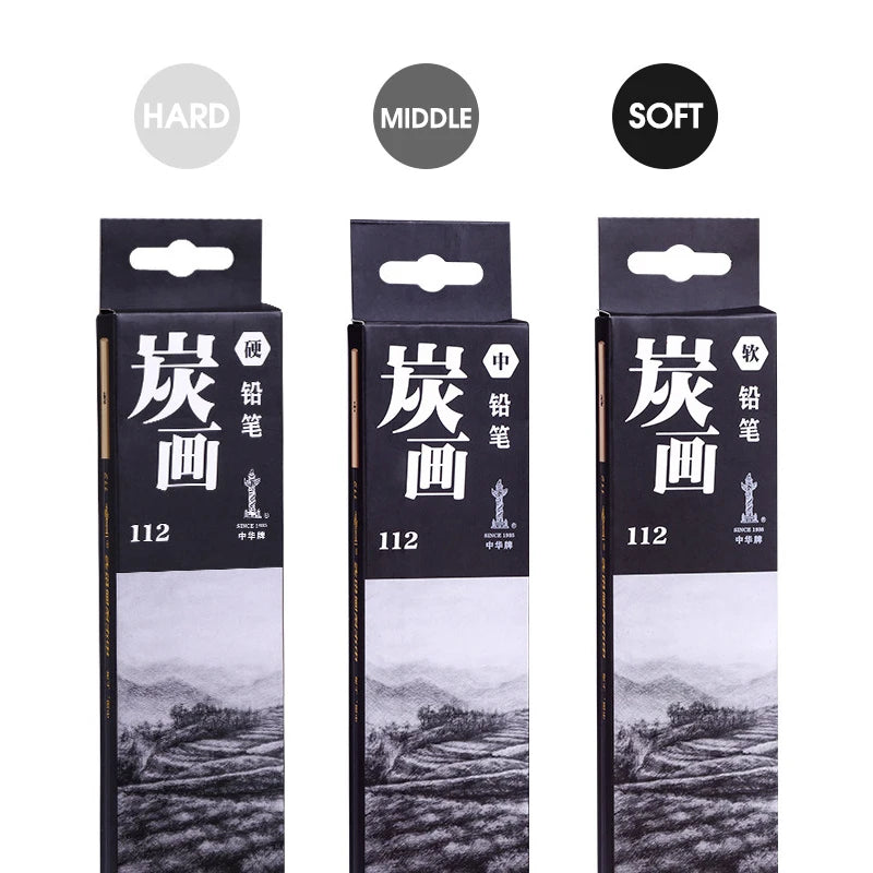 Specialized Sketch Charcoal pencils,Hard,Neutral,Soft Refills,Drawing Pencils,Art Student,Master Fine Arts Supplies 12pcs Box    Home Decor Supply | Online Retail | ShoreShopper.com
