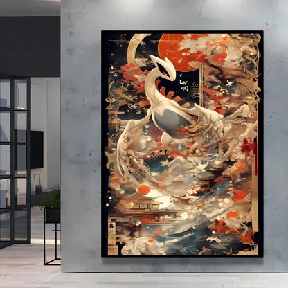 High Quality Pokemon Arcanine Pikachu Wall Painting with Unique Designs and Gorgeous Colors Adding A Touch of Brightness To Wall    Home Decor Supply | Online Retail | ShoreShopper.com