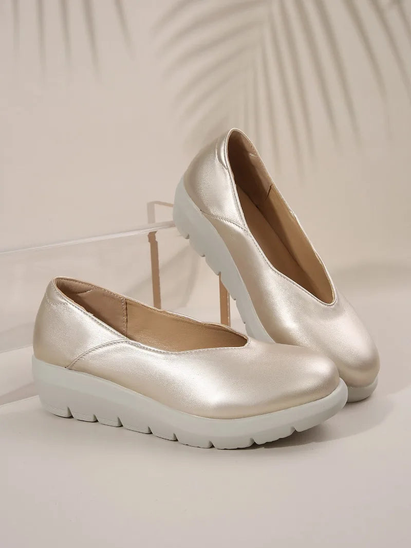 2025 New Women Fashion Wedge Heel Pumps Spring Summer Lightweight Platform Woman Soft Sole Comfort Casual Shoes Женская Обувь    Your Coastal Marketplace | Shoreshopper.com