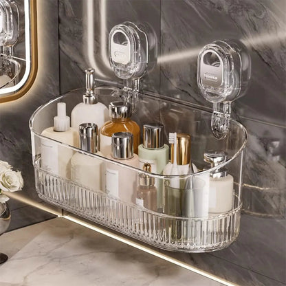 Hanging Shower Shelf Suction Storage Box Large Capacity & Strong Load-Bearing Removable Shower Basket Suction Cup for Bathroom    Home Decor Supply | Online Retail | ShoreShopper.com