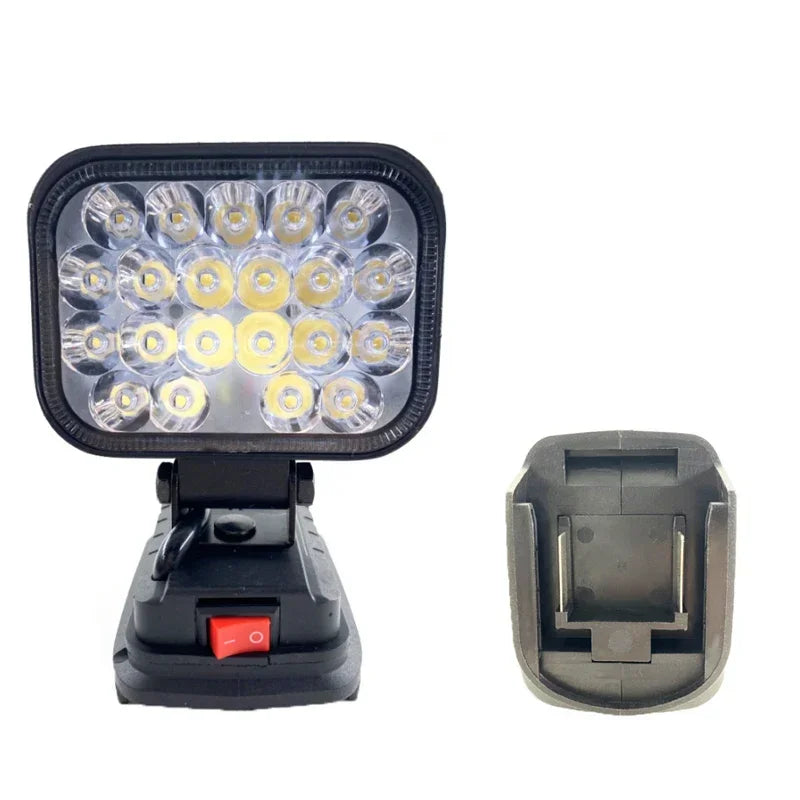 3/4 Inch LED Work Light for Makita/Dewalt/Milwaukee 18V Li-ion Battery Portable Flashlight Emergency Tool Lamp Camping Lamp - ShoreCo.Shop
