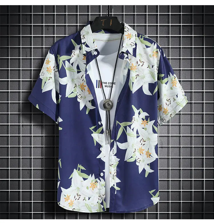 Beach Clothes For Men 2 Piece Set Quick Dry Hawaiian Shirt and Shorts Set Men Fashion Clothing Printing Casual Outfits Summer    Your Coastal Marketplace | Shoreshopper.com