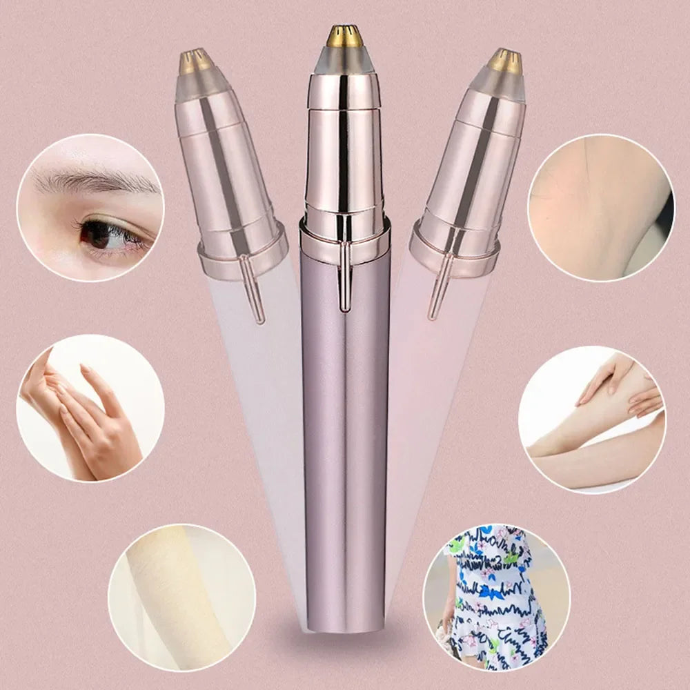 Electric Eyebrow Trimmer USB Charger Security Hair Removal Eye Brow Epilator Shaper Shaver Painless Razor Facial Hair Remover - ShoreCo.Shop