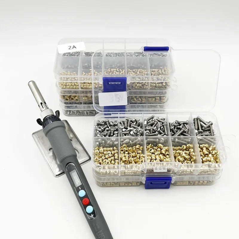 420/500Pcs Stainless Steel Heat Insert Nut TS100 Brass Hot Melt Insert Nuts for Welding Internal Thread Head Bolt Insert    Home Decor Supply | Online Retail | ShoreShopper.com