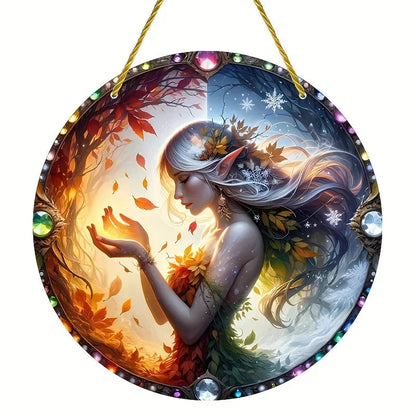 Enchanting Elf Fairy Acrylic Sun Catcher Window Door Display, Seasonal Summer Decor - for Home, Bar, for Daily Christmas Decor    Your Coastal Marketplace | Shoreshopper.com