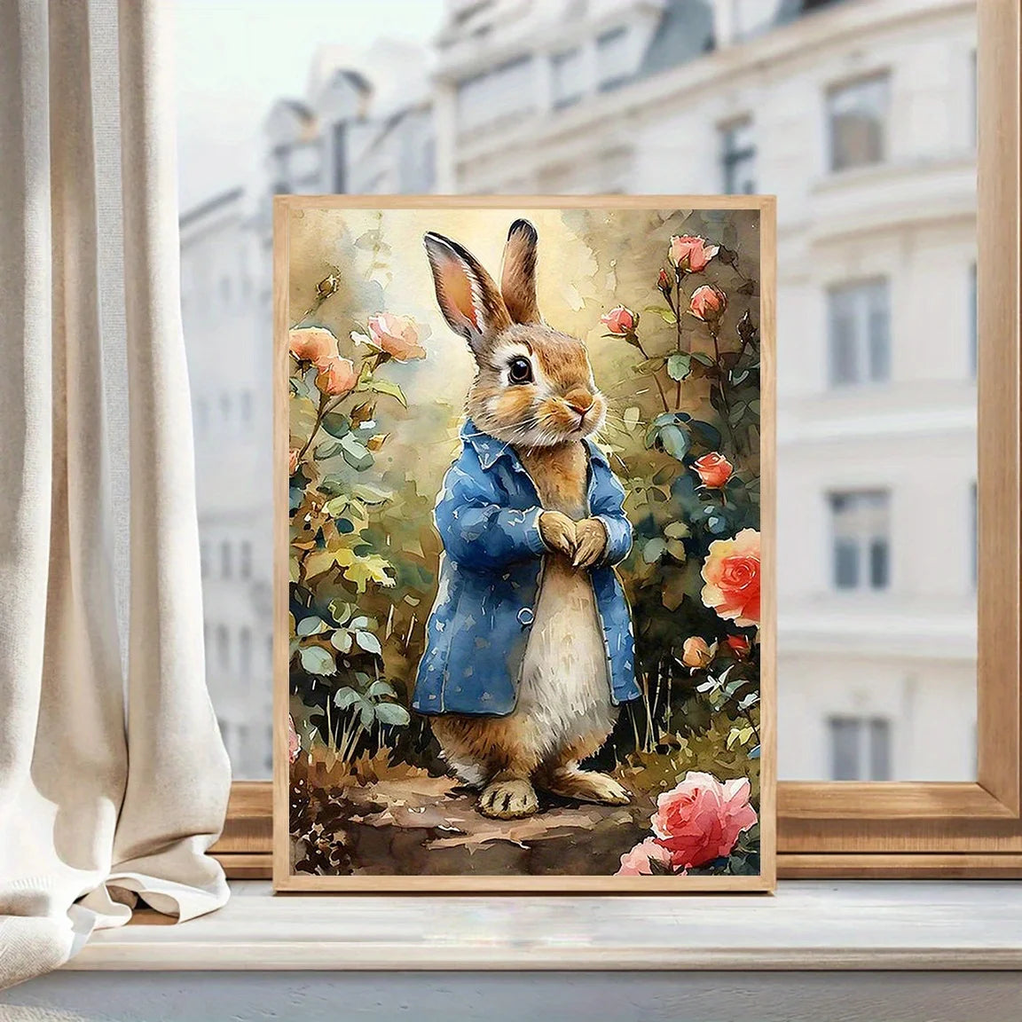 Elegant Rabbit Canvas Art for Living Room & Bedroom – Light Luxury Decor, 11.81x15.75in Wall Hanging Painting    Home Decor Supply | Online Retail | ShoreShopper.com