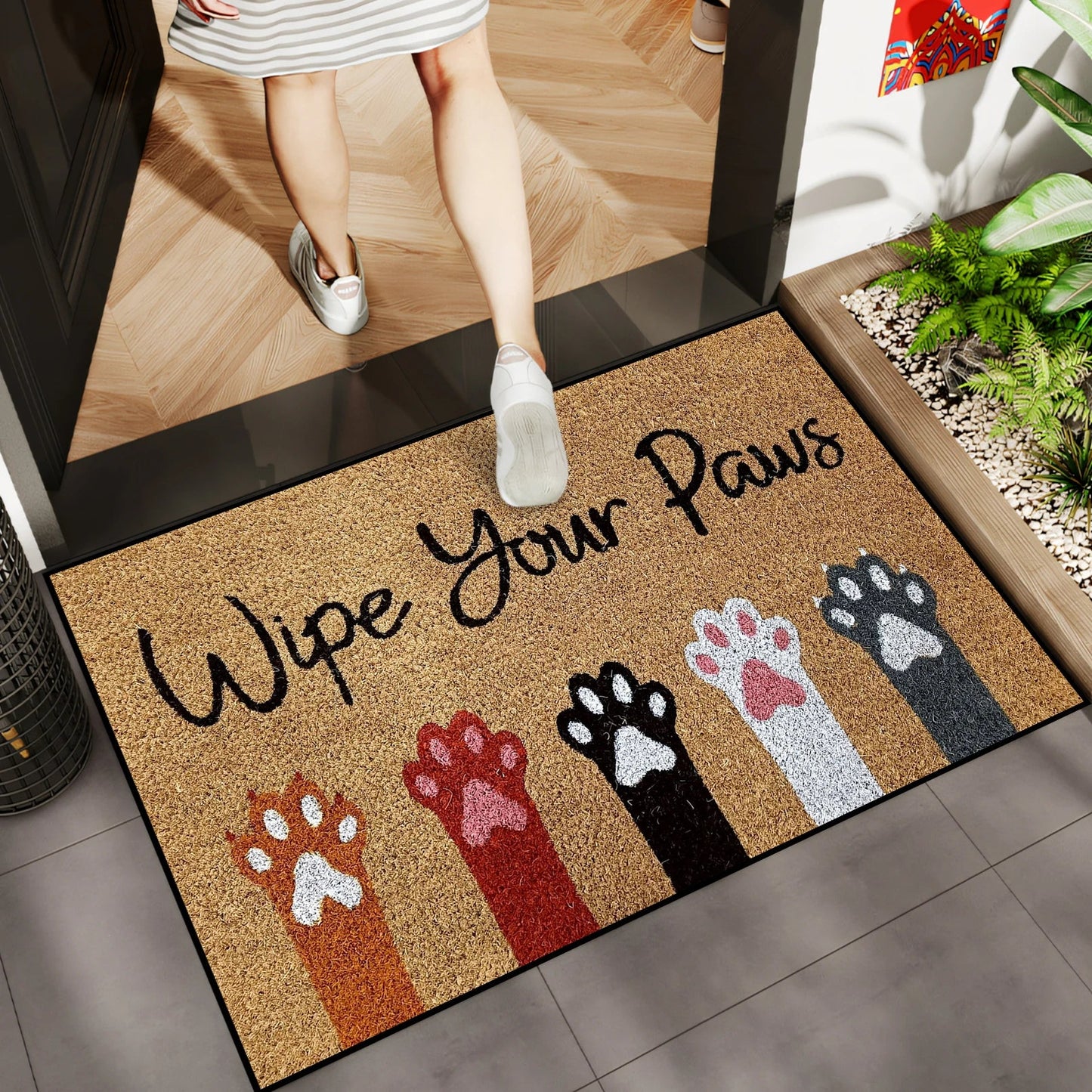 1PC Welcome Print Anti-Slip Doormat - Machine Washable Rug for Indoor/Outdoor, Parties, Spring & Summer Decor, Home Gift    Your Coastal Marketplace | Shoreshopper.com