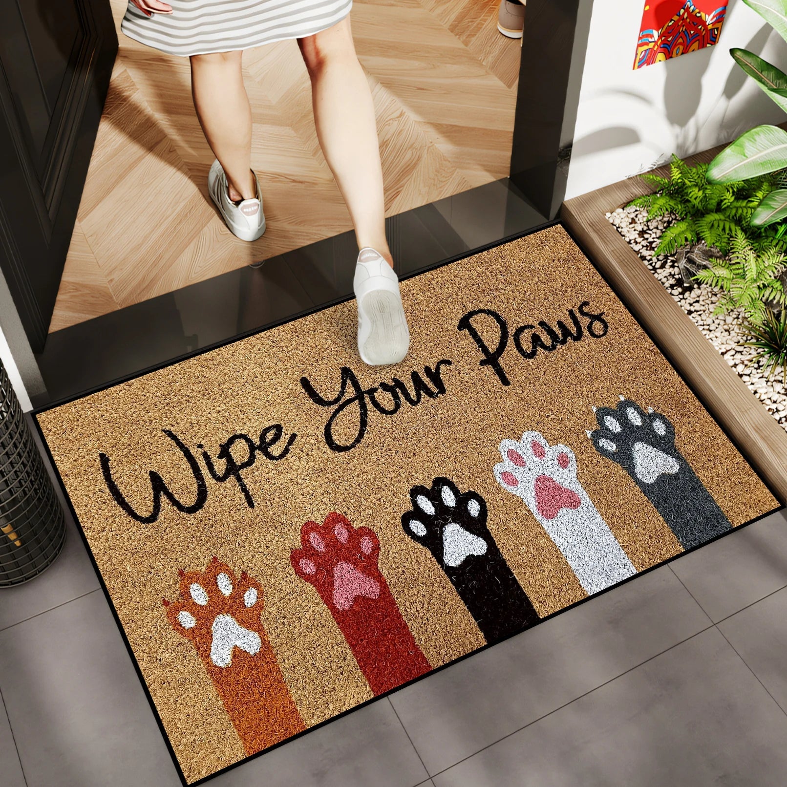 1PC Welcome Print Anti-Slip Doormat - Machine Washable Rug for Indoor/Outdoor, Parties, Spring & Summer Decor, Home Gift    Your Coastal Marketplace | Shoreshopper.com