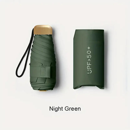 Ultra-Light UV Protection Umbrella - Compact, Foldable Design With Stainless Steel Handle For Sun & Rain, Durable 190T Canopy    Your Coastal Marketplace | Shoreshopper.com