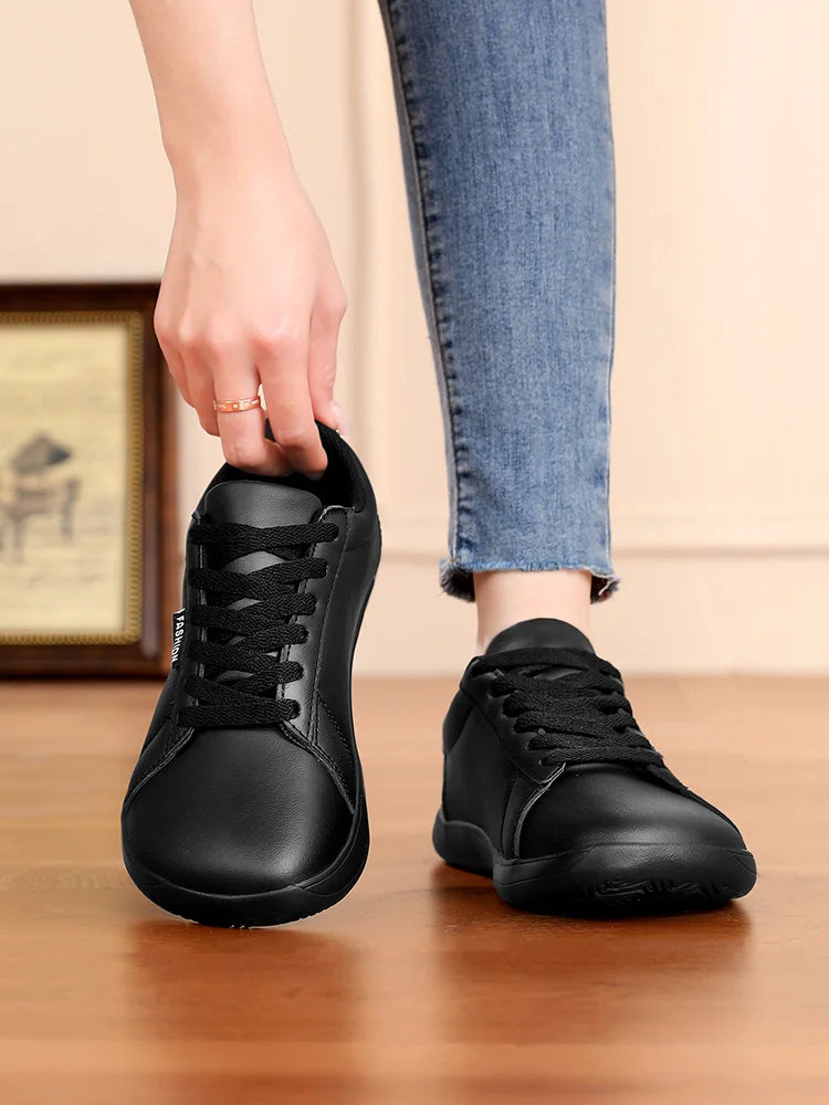 Women Shoes Wide Barefoot Shoes for Women Minimalist Artificial Leather Casual Comfortable Flats White Shoes Walking Sneakers    Your Coastal Marketplace | Shoreshopper.com