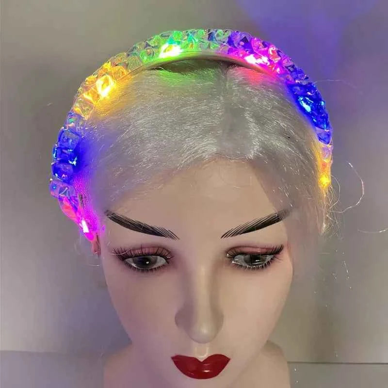 Nightclub Party Headwear Light Up Headband for Women Hair Hoop Wedding Festival