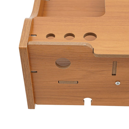 Wooden Desk Organizer W/ Drawer File Storage Desk Monitor Riser Computer Stand    Home Decor Supply | Online Retail | ShoreShopper.com