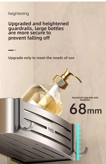 Bathroom storage shelf Bathroom toilet washstand Hand washing bathroom shower gel Wall storage shelf free of holes    Home Decor Supply | Online Retail | ShoreShopper.com