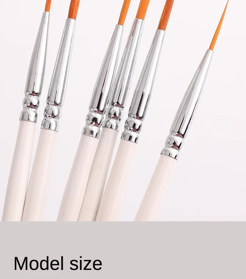 Artist Paint Brush 6 Pcs Set Thin Pen Extra Long Fine Point Liner Tip #000#00#0#1#2#3, Scale Models Nail Acrylic Oil Watercolor    Home Decor Supply | Online Retail | ShoreShopper.com