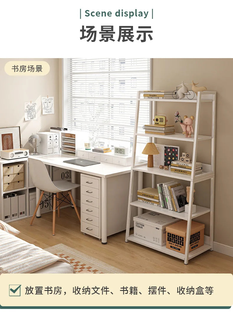 Household Multi-layer Wrought Iron Shelves Ins Wind Simple Floor Storage Display Cabinet Trapezoidal Shelf Bookshelf    Home Decor Supply | Online Retail | ShoreShopper.com