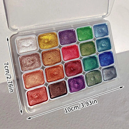Art Watercolor Paint Oil Painting High Saturation Popular Semi-Solid 20 grids Color pigment    Home Decor Supply | Online Retail | ShoreShopper.com
