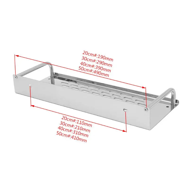 Stainless Steel Kitchen Bathroom Shelf Wall-mounted Storage Rack Single Layer    Home Decor Supply | Online Retail | ShoreShopper.com