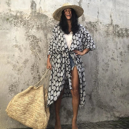 Beach Dress Tunic Cover up Embroidery Kaftan Saida de Praia Women Bikini Cover-up Pareo Sarong Beachwear    Your Coastal Marketplace | Shoreshopper.com