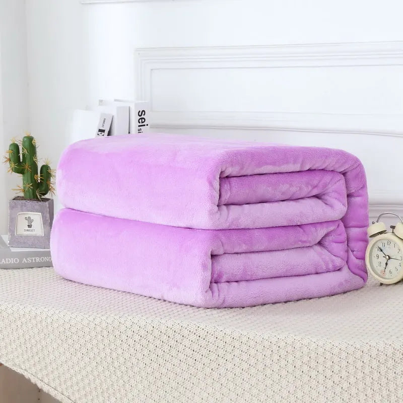 Fluffy Cloud Mink Fur Blanket Flannel Plush Comfortable Thickened and Warm Soft Sofa Throw Blanket  For Air-Conditioned Room    Your Coastal Marketplace | Shoreshopper.com