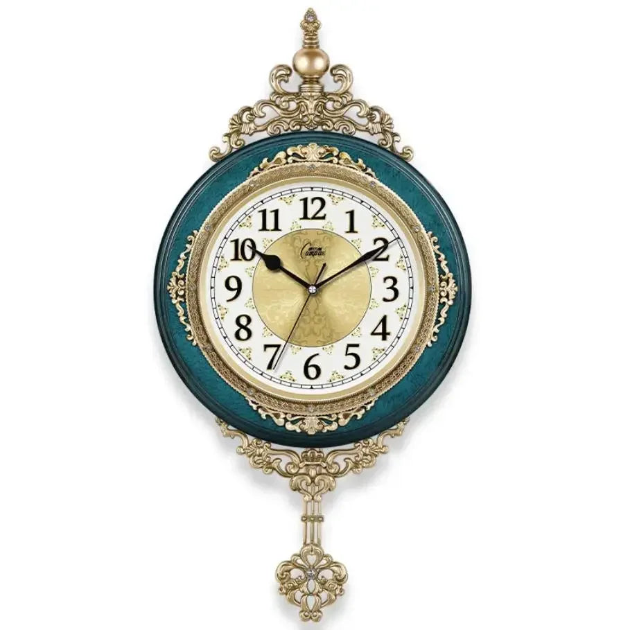 Retro European Style Wall Clock Watch Living Room Mute Pendulum Clock Elegant Taste Family Gift Art Decoration    Home Decor Supply | Online Retail | ShoreShopper.com