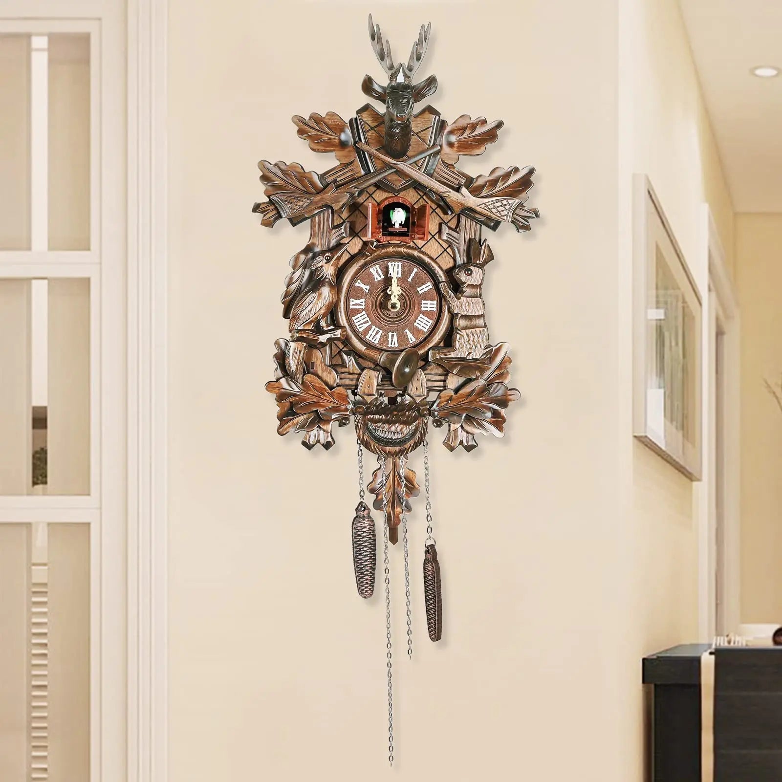 German Traditional Black Forest Wooden Style Cuckoo Clock Handmade    Home Decor Supply | Online Retail | ShoreShopper.com