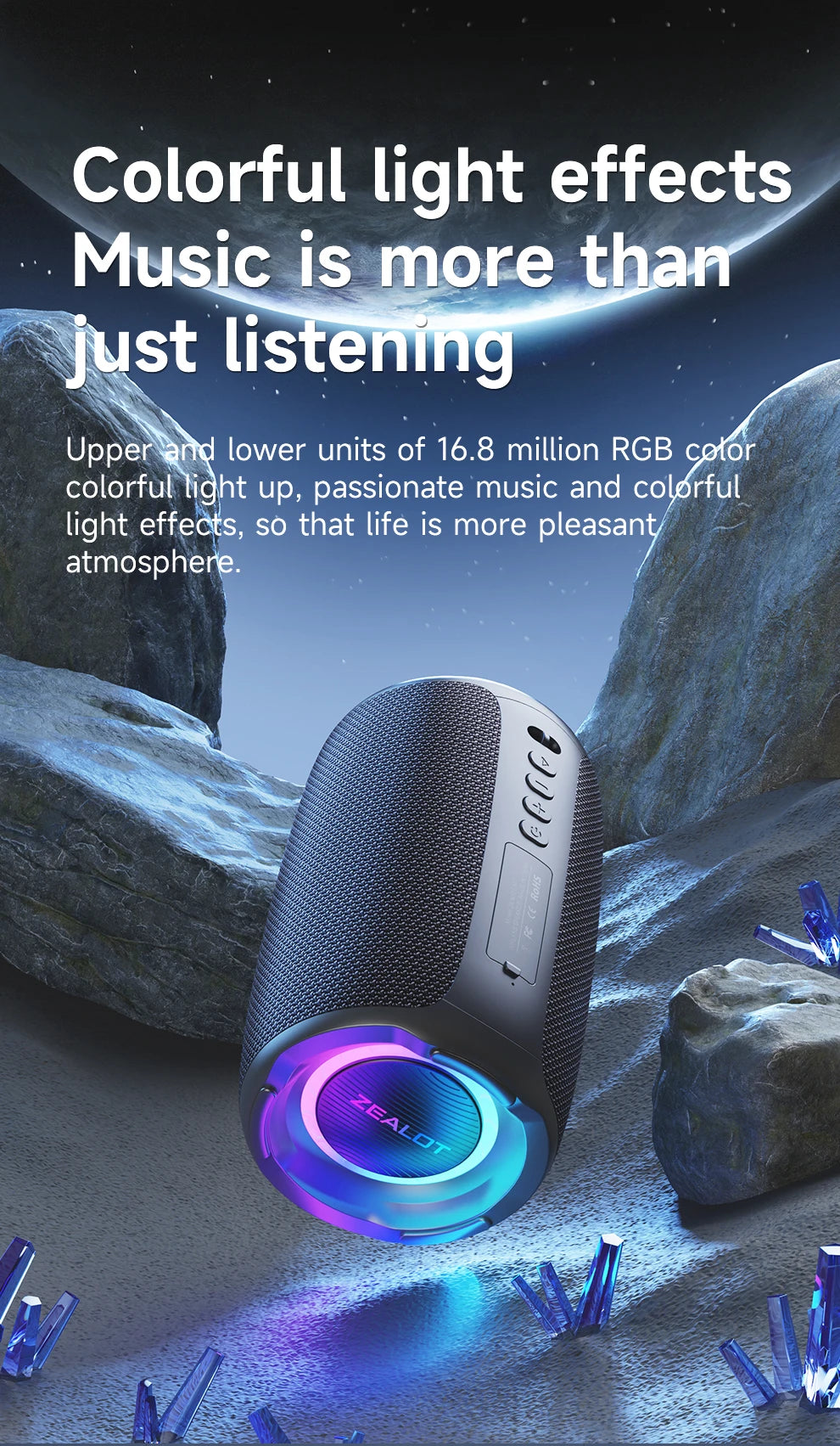 S61 Bluetooth Speaker,with IPX6 Waterproof Protection and Outdoor Bass Sound for Backyard and Beach Party,10W Loudspeaker    Home Decor Supply | Online Retail | ShoreShopper.com
