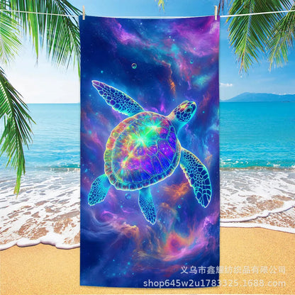 Beach Turtle Animal Printed Beach Towel, Quick Drying Absorbent Beach Towel Outdoor Sports Swimming Beach Towel Face Towel Towel    Your Coastal Marketplace | Shoreshopper.com