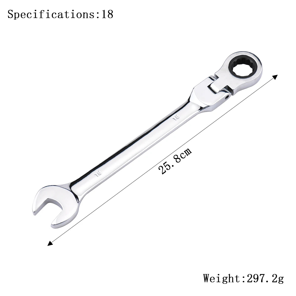 Ratchet Wrench of Keys Spanner Set Hand Tool 72-Tooth Ratcheting Flexible Head Mirror Finish 6mm-27mm Auto and Home Repair 1 pcs    Home Decor Supply | Online Retail | ShoreShopper.com