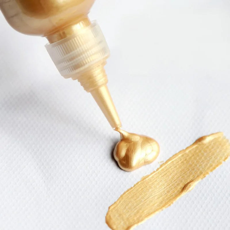 60ml Gold Paint Metallic acrylic paint waterproof not faded DIY painted Pigments    Home Decor Supply | Online Retail | ShoreShopper.com