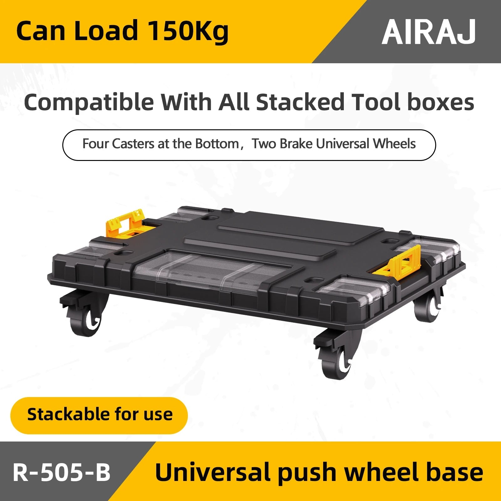 AIRAJ MultiFunctional Tier Stackable Rolling Plastic Portable Folding Tool Storage Box , Suitable for Garage Storage    Home Decor Supply | Online Retail | ShoreShopper.com