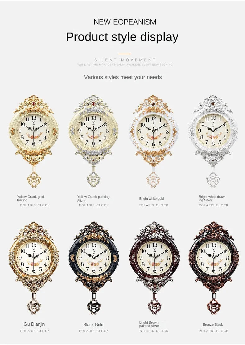 Polaris Light Luxury Home Design 60cm Wall Clock    Home Decor Supply | Online Retail | ShoreShopper.com
