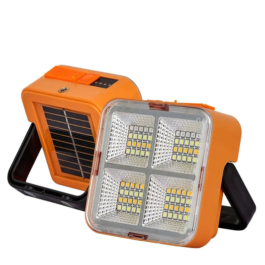 Solar rechargeable multifunctional led work light, portable outdoor floodlight-1200mah lithium battery, suitable for camping.    Home Decor Supply | Online Retail | ShoreShopper.com