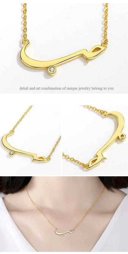KALETINE Charm Arabic Best Friends Honey Love Couple  925 Sterling Silver Pendant Necklace BFF Good Friendship Indian Jewelry