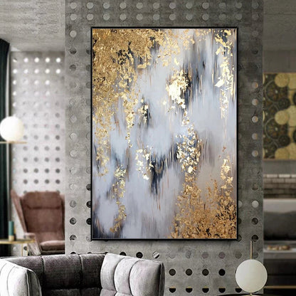 Arthyx,Handpainted Texture Abstract Golden Oil Paintings,Modern Canvas Art Large Wall Pictures Living Room Decor Home Decoration    Home Decor Supply | Online Retail | ShoreShopper.com