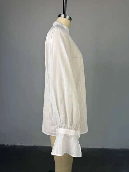 Fashion White Shirts Women Long Sleeve Oversize Blouse 2025 New Spring Summer Basic Tops Cotton Chic Shirt for Women    Your Coastal Marketplace | Shoreshopper.com