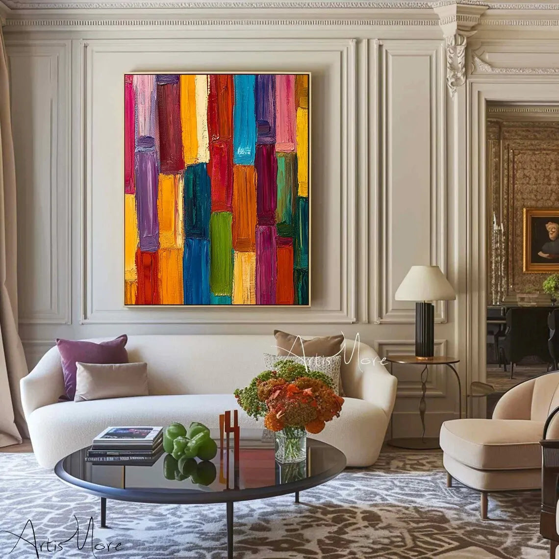 Texture Handmade Painting on Canvas Abstract Colorful Modern Minimalism Wall Art Decor Large    Home Decor Supply | Online Retail | ShoreShopper.com