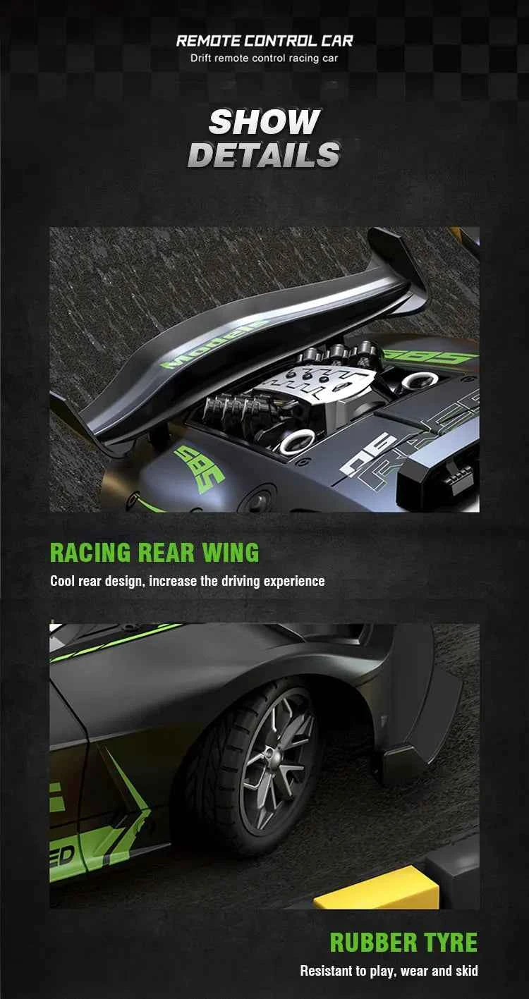 Rc Car 4Ch High-Speed Remote Control Drift Racing Car Electric Sportscar Toy Vehicle Model Toys for Boys Kids Birthday Gift
