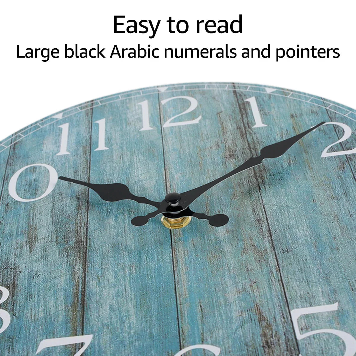Wall Clock Kit Wooden Hanging Clock 10inch Silent Non-Ticking Clock Decor Retro Round Battery Operated Hanging Clock For Home    Home Decor Supply | Online Retail | ShoreShopper.com