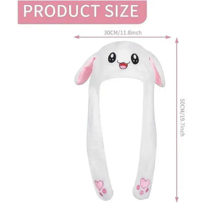 Headwear Daily  Supplies Party Home LED Funny Glowing And Ear Moving Bunny Hat Cap For Women Girls Cosplay Party Holiday Hat