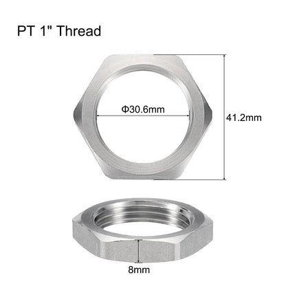2/5Pcs Cast Pipe Fitting Hex Locknut, 304 Stainless Steel Hex Lock Nut Female Thread for Water Broom and Undercarriage Cleaner    Home Decor Supply | Online Retail | ShoreShopper.com