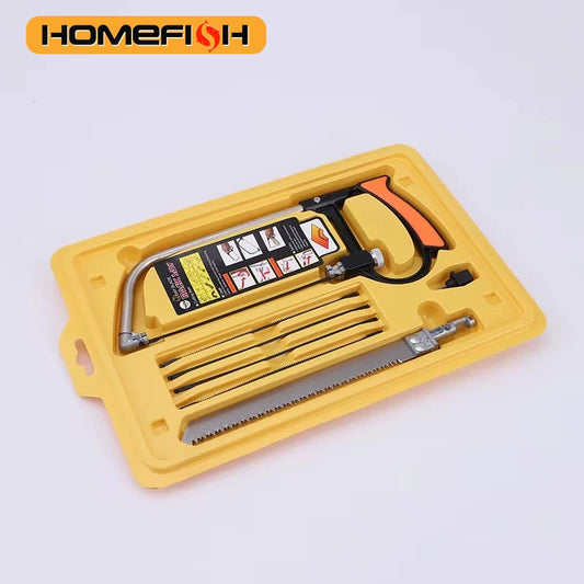 8in1 Saw Multi Purpose Hand DIY Steel Saw Metal Wood Glass Saw Kit 6 Blades Woodworking Metalworking Model Hobby Tool    Home Decor Supply | Online Retail | ShoreShopper.com