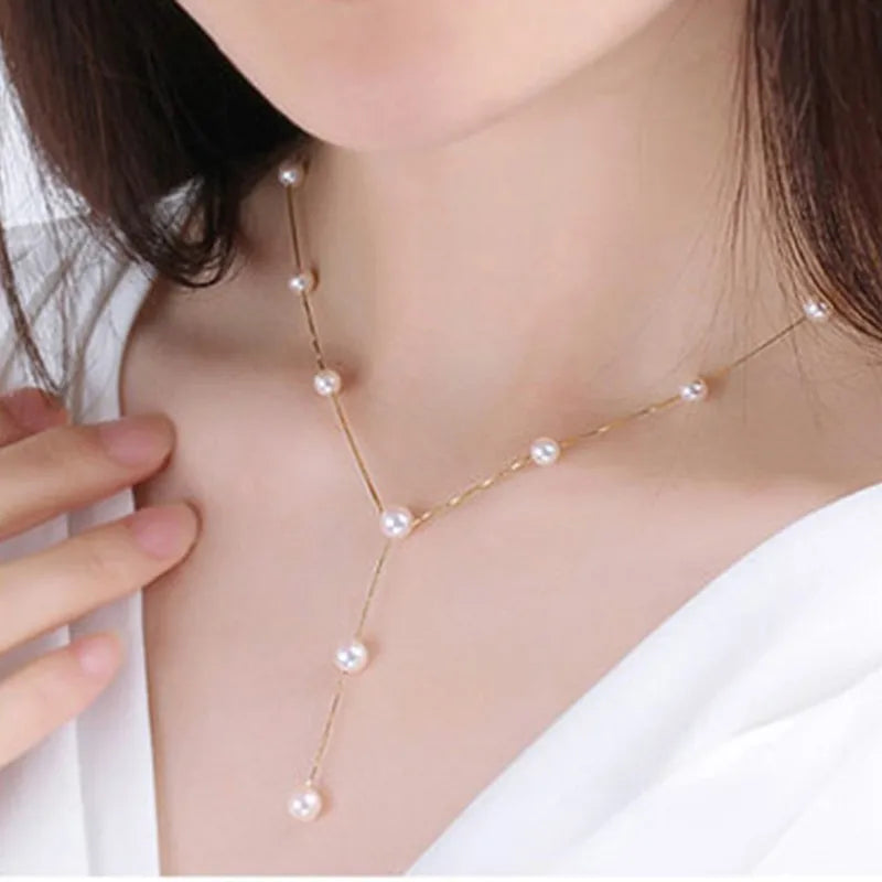 Charming White Pearl Necklace Bracelet Earring Jewelry Set Women Bridal Wedding Elegant Accessories    Home Decor Supply | Online Retail | ShoreShopper.com