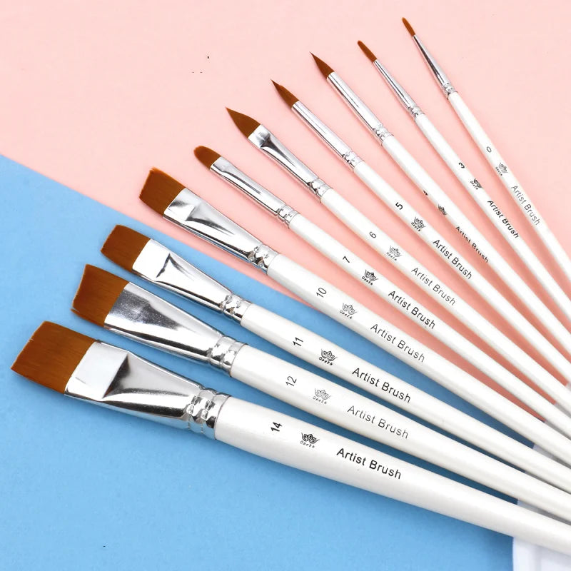 10pcs Multifunctional Art Painting Brushes Set Artist Art Painting Hook Line Watercolor Gouache Oil Painting Brush Art Supplies    Home Decor Supply | Online Retail | ShoreShopper.com
