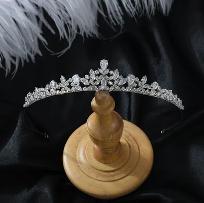 Wedding Hair Accessories Tiaras Crowns Crystal Zircon Headbands For Brides Women Party Prom Pageant Headpieces Bridal Jewelry - ShoreCo.Shop