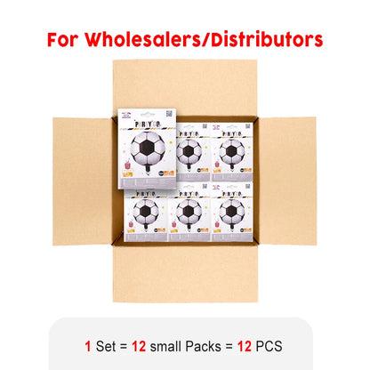 12 Pieces-18'' Decorative Soccer Pattern Foil Balloons 1pc/Pack 12 Packs for Party Decorations    Home Decor Supply | Online Retail | ShoreShopper.com
