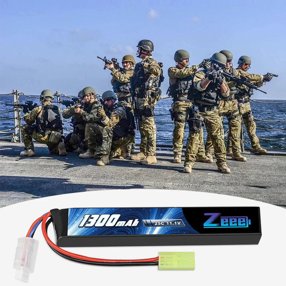 Zeee Airsoft Battery 3S 11.1V 25C 1300mAh Stick Battery with Mini Tamiya Plug for Airsoft Guns Rifle AK47 Lipo Battery Parts    Home Decor Supply | Online Retail | ShoreShopper.com